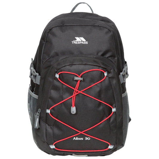 Albus 30 Litre Backpack in Black and Red