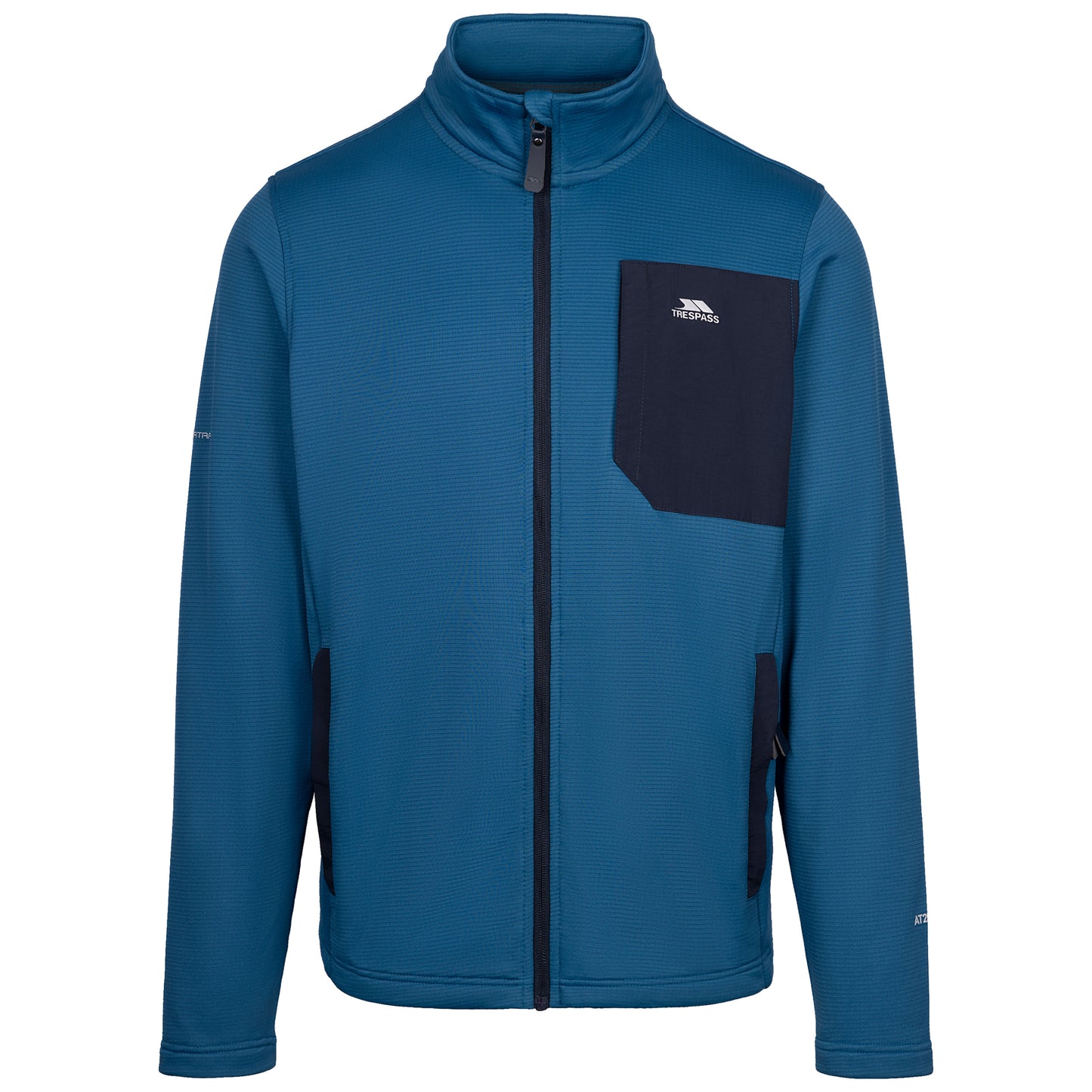 Arranfore Men's Full Zip Fleece in Bondi Blue
