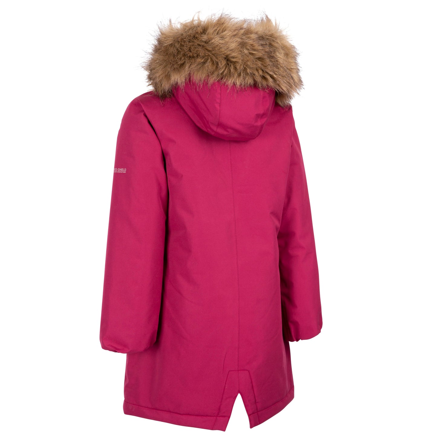 Astound Girls Padded Waterproof Rain Jacket in Berry