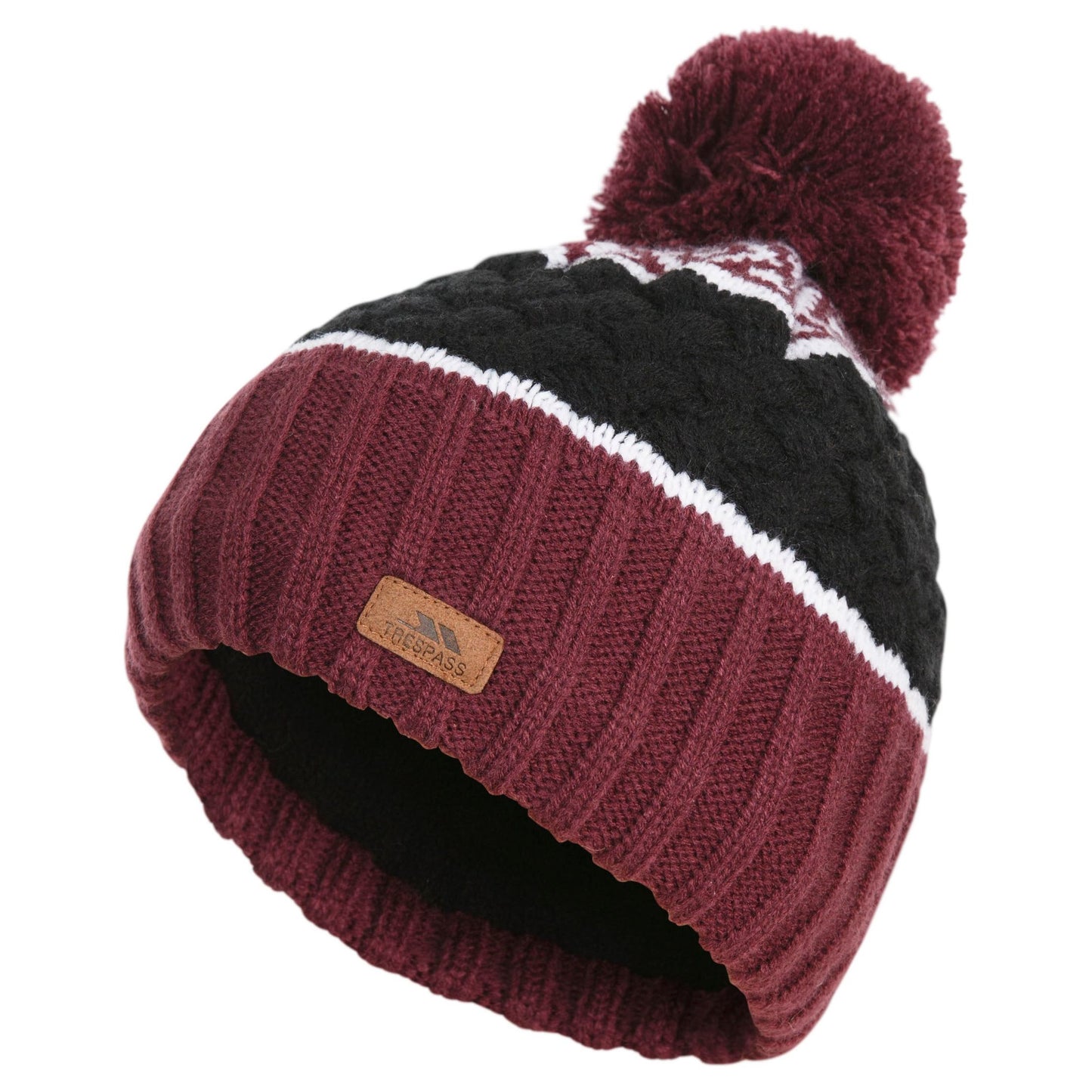 Axel Kids Lined Kids Knitted Hat in Fig