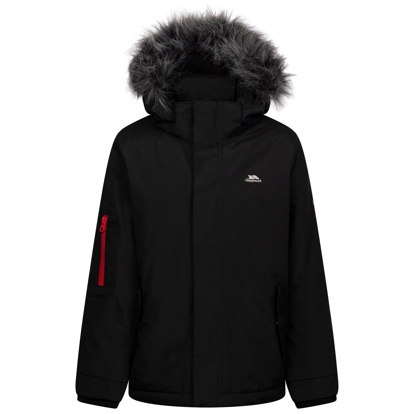 Braddan Boys Waterproof Padded Jacket in Black