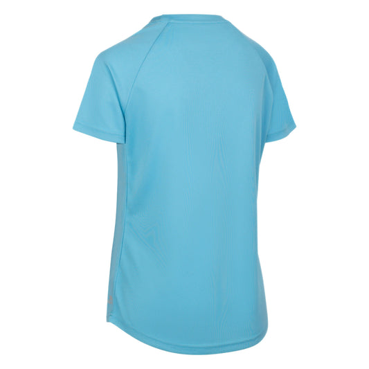 Claudette Womens Active T-Shirt in Blue Skies