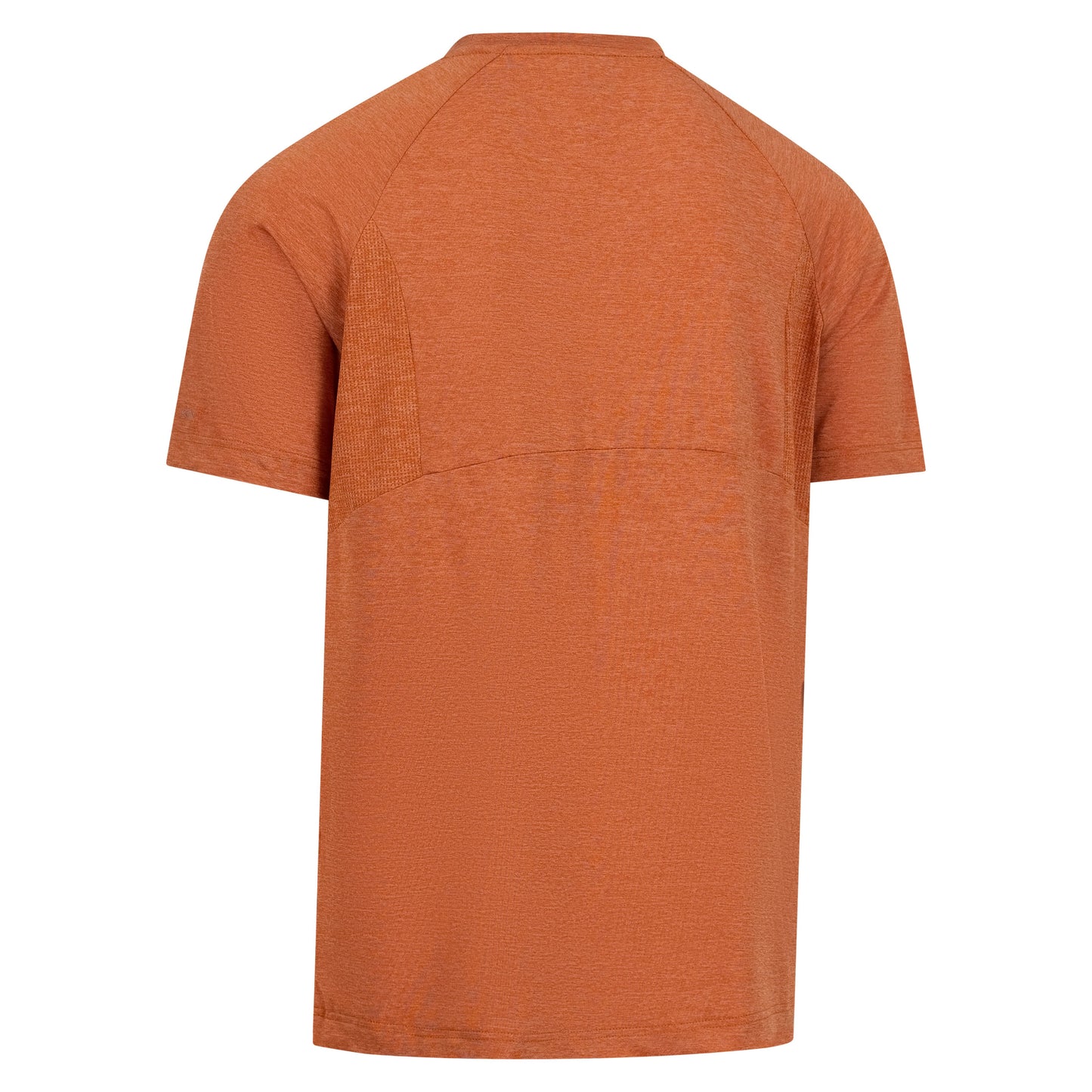 Conall Mens Quick Dry Performance T-Shirt in Burnt Orange Marl