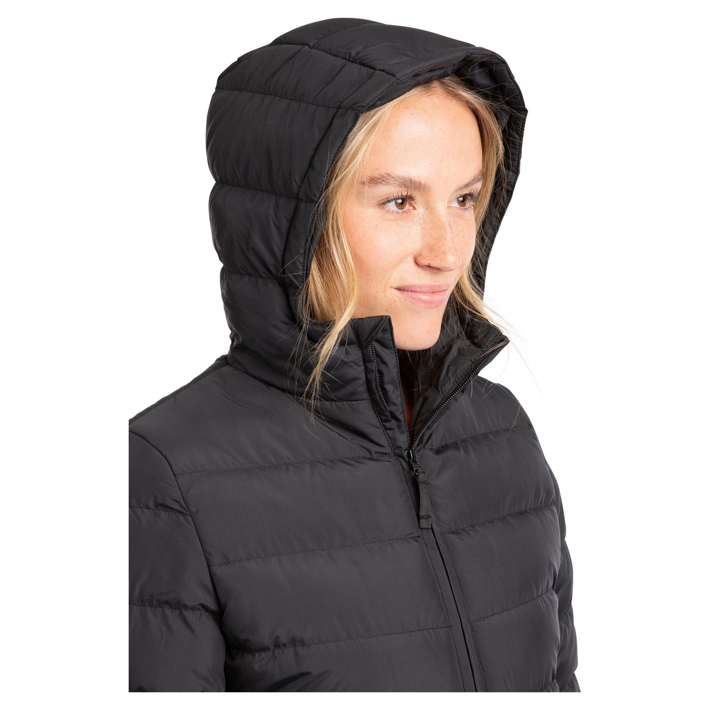 Elegant Women's Padded Jacket in Black