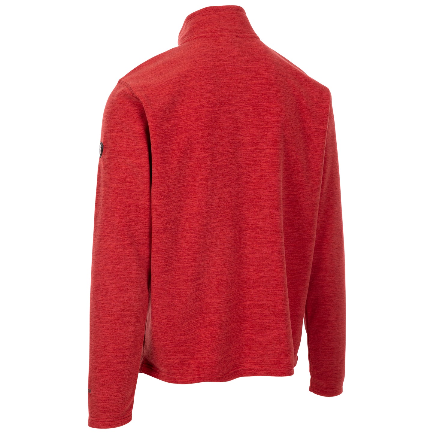 Farnworth Men's Heavier Half Zip Fleece Top in Salsa Marl