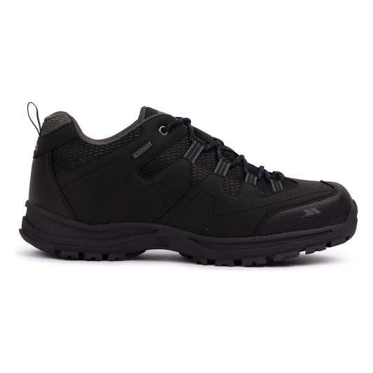 Finley Men's Waterproof Walking Shoes in Black Blue