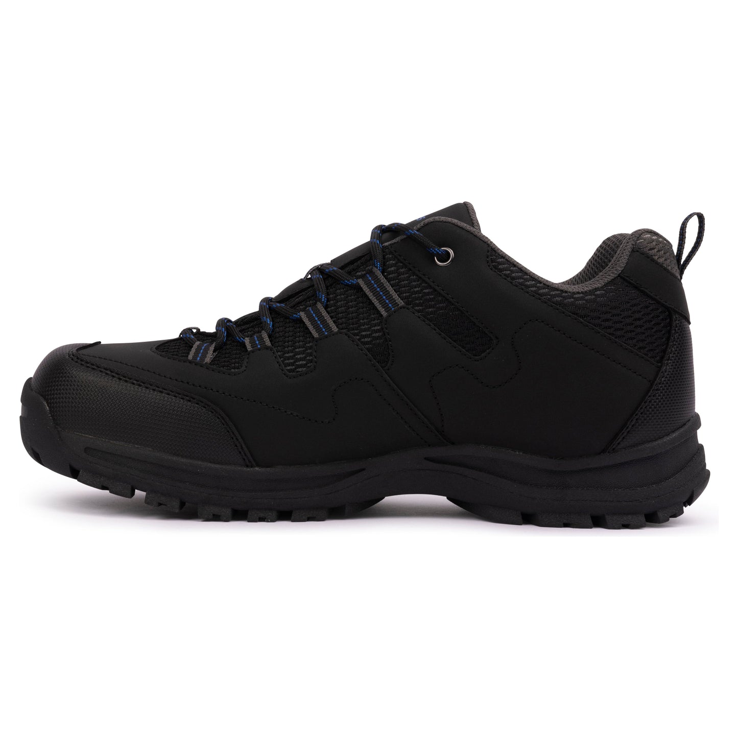 Finley Men's Waterproof Walking Shoes in Black Blue