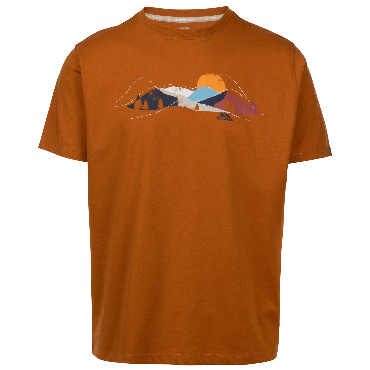 Firesteel Men's Wicking Quick Dry Active T-Shirt in Ginger