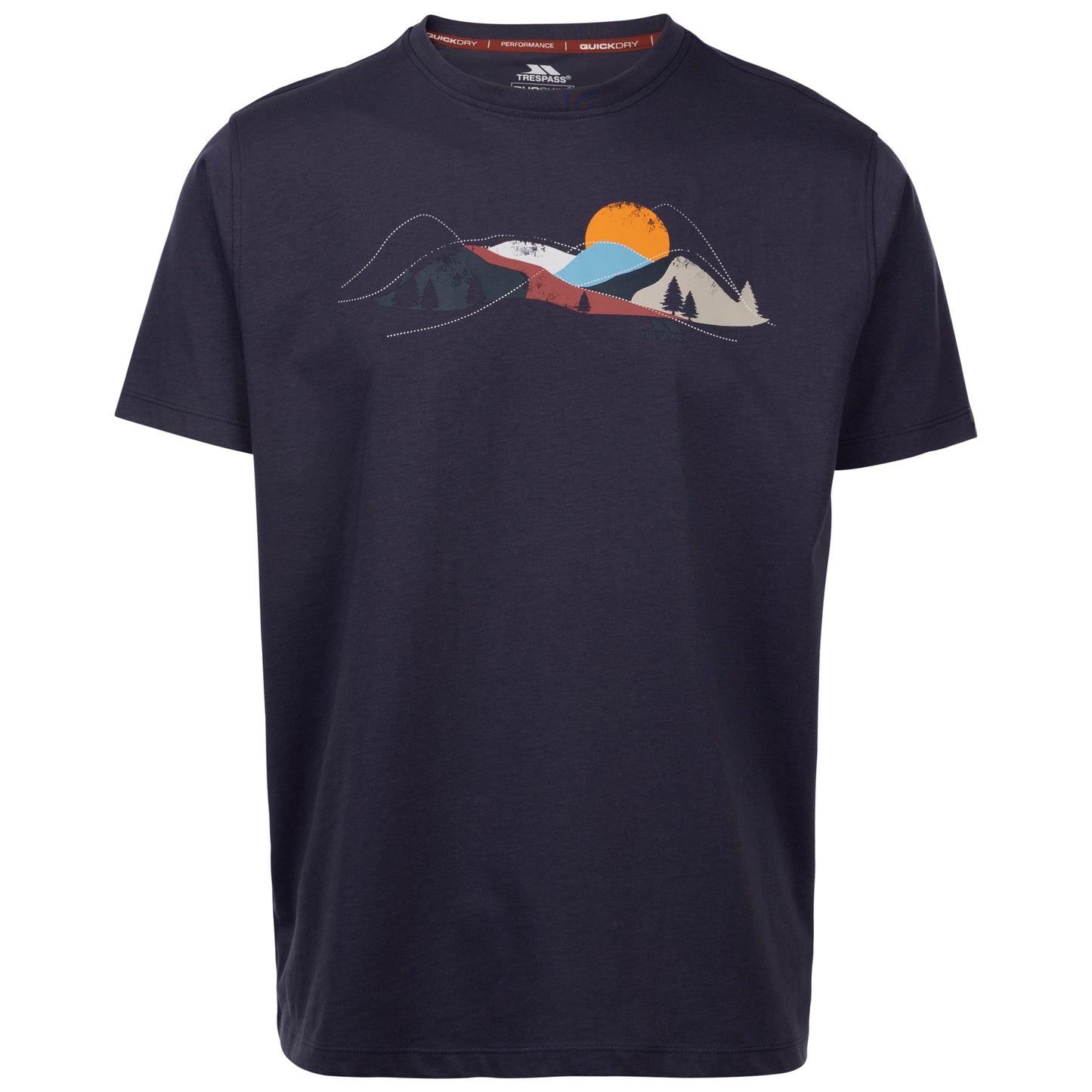 Firesteel Men's Wicking Quick Dry Active T-Shirt in Steel Blue