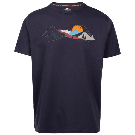 Firesteel Men's Wicking Quick Dry Active T-Shirt in Steel Blue