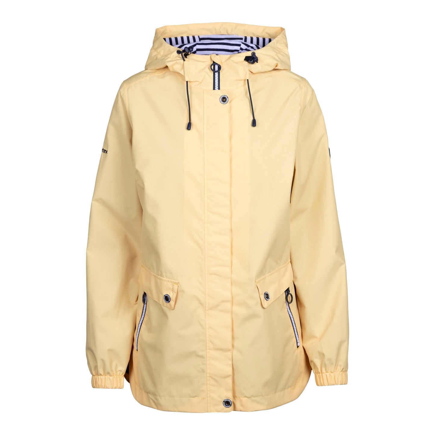 Flourish Womens Unpadded Waterproof Jacket in Pale Maize