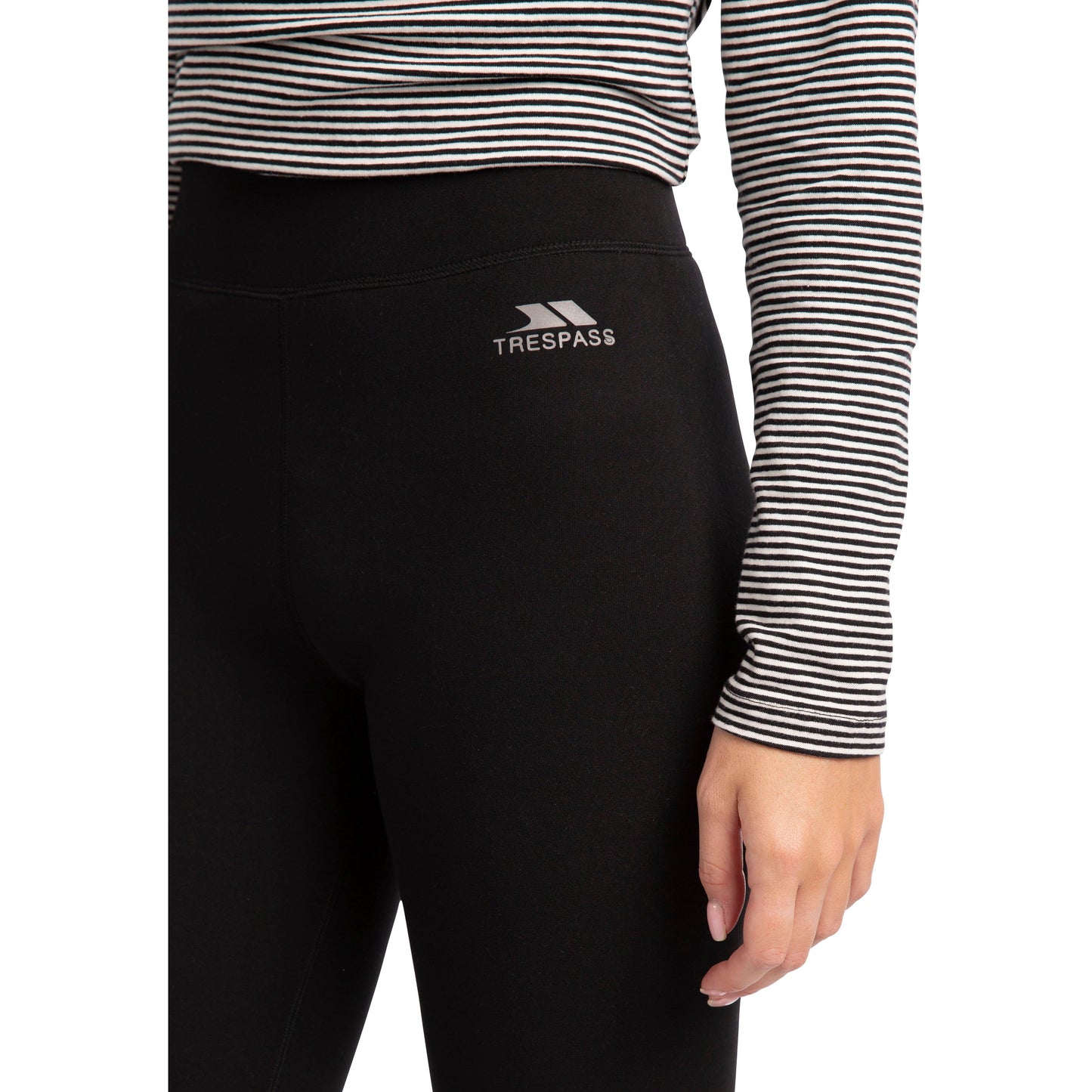 Fuzzy Womens Sherpa Lined Leggings in Black