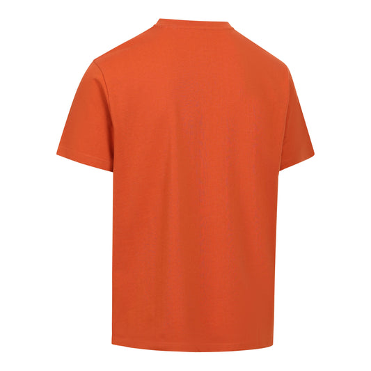Gallon Mens Casual T-Shirt in Burnt Orange