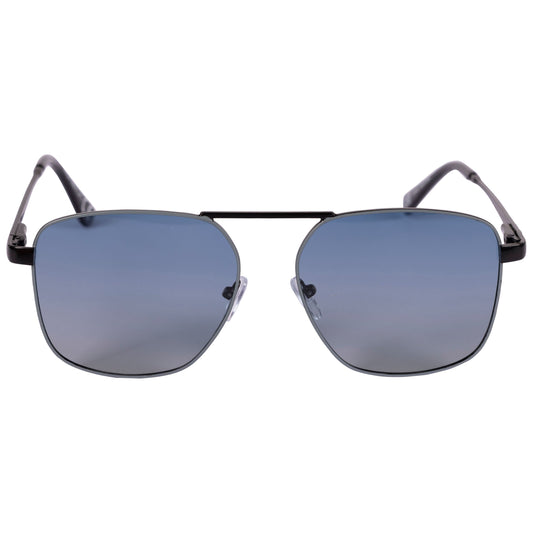 Grant Adults Unisex Aviator Sunglasses in Gunmetal Blue