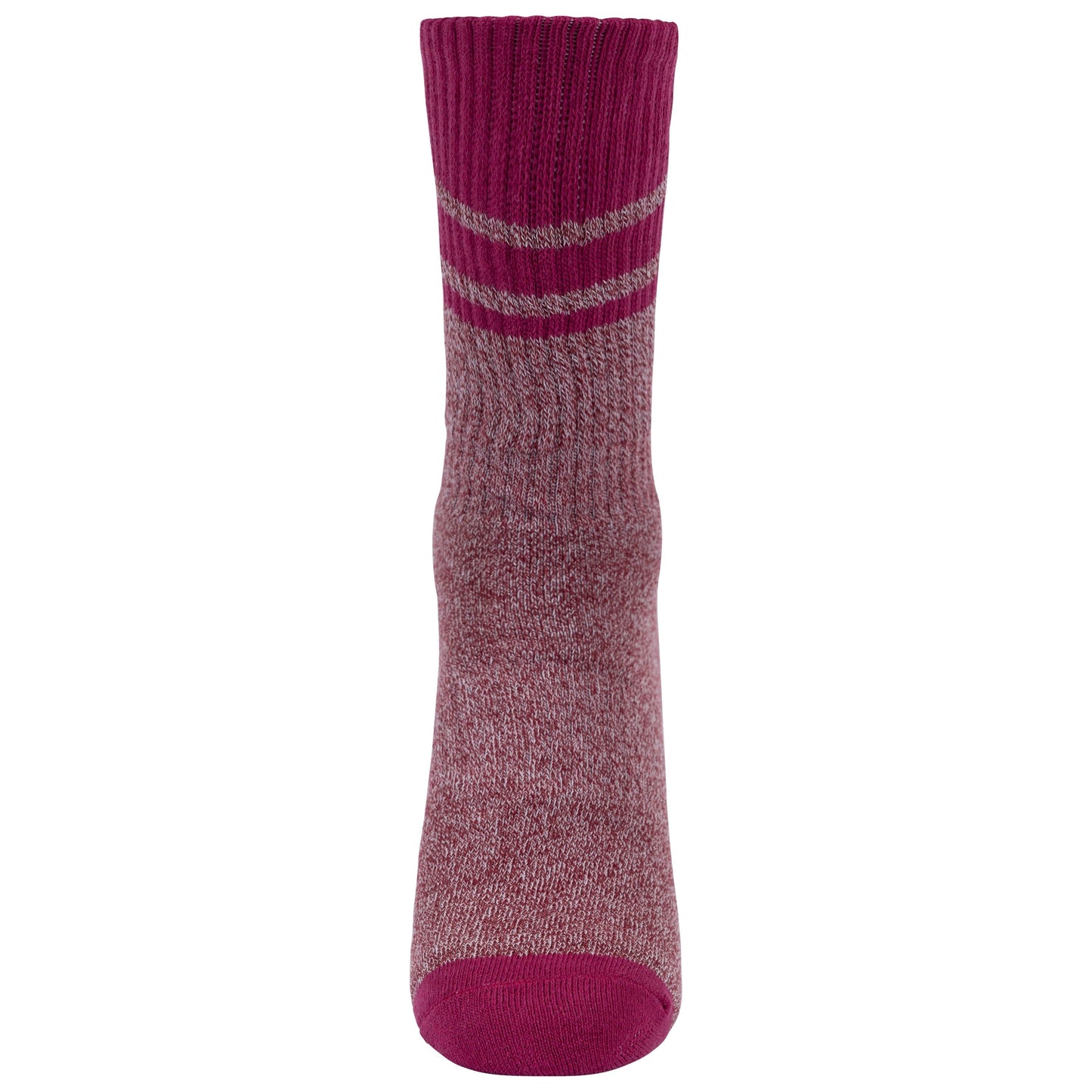 Hadley Women's Anti Blister Socks 2 Pack in Grapewine / Oatmeal