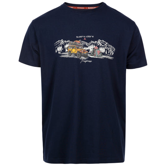 Horton Men's Wicking Quick Dry Active T-Shirt in Navy