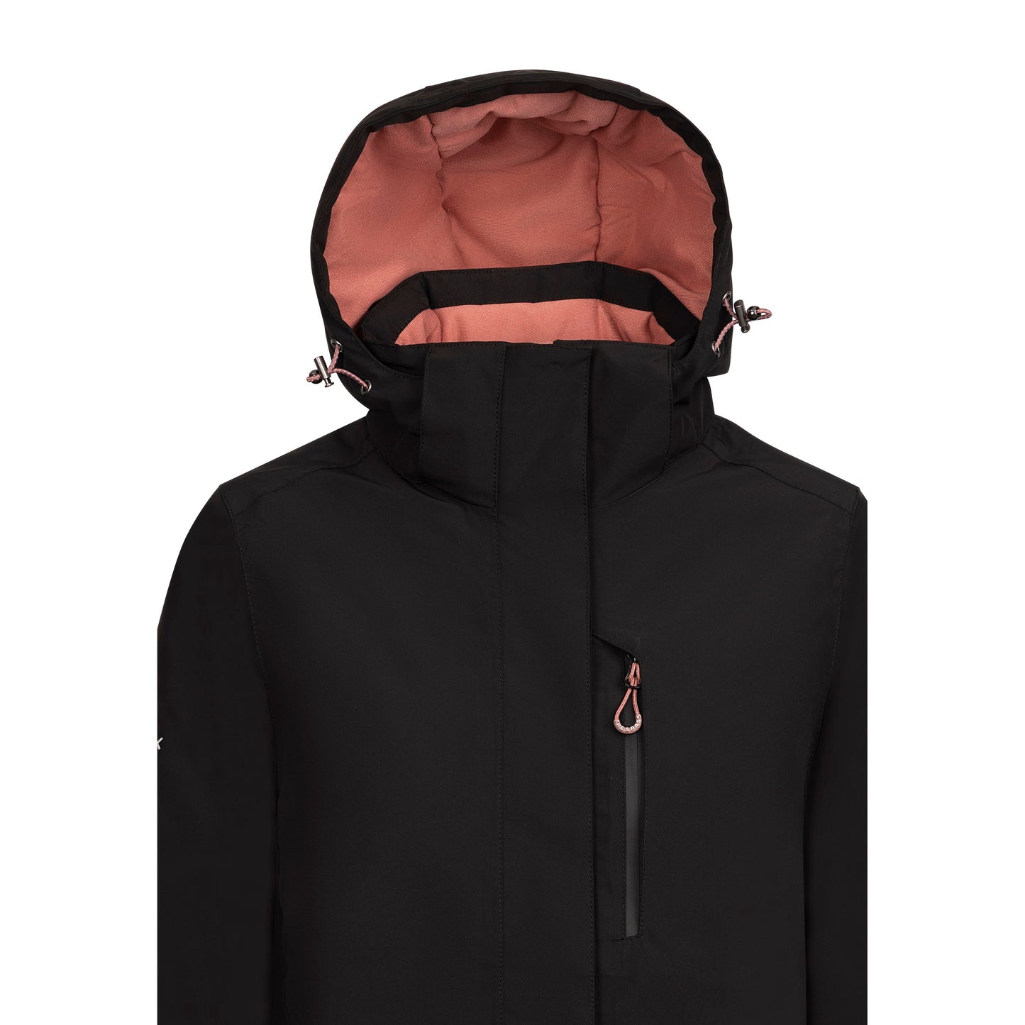 Hosho Womens Lightly Padded Waterproof Jacket in Black