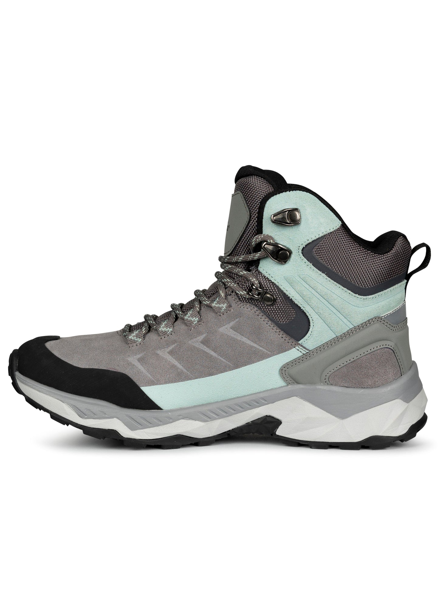 Ismay Womens Waterproof Suede Hiking Boots in Grey
