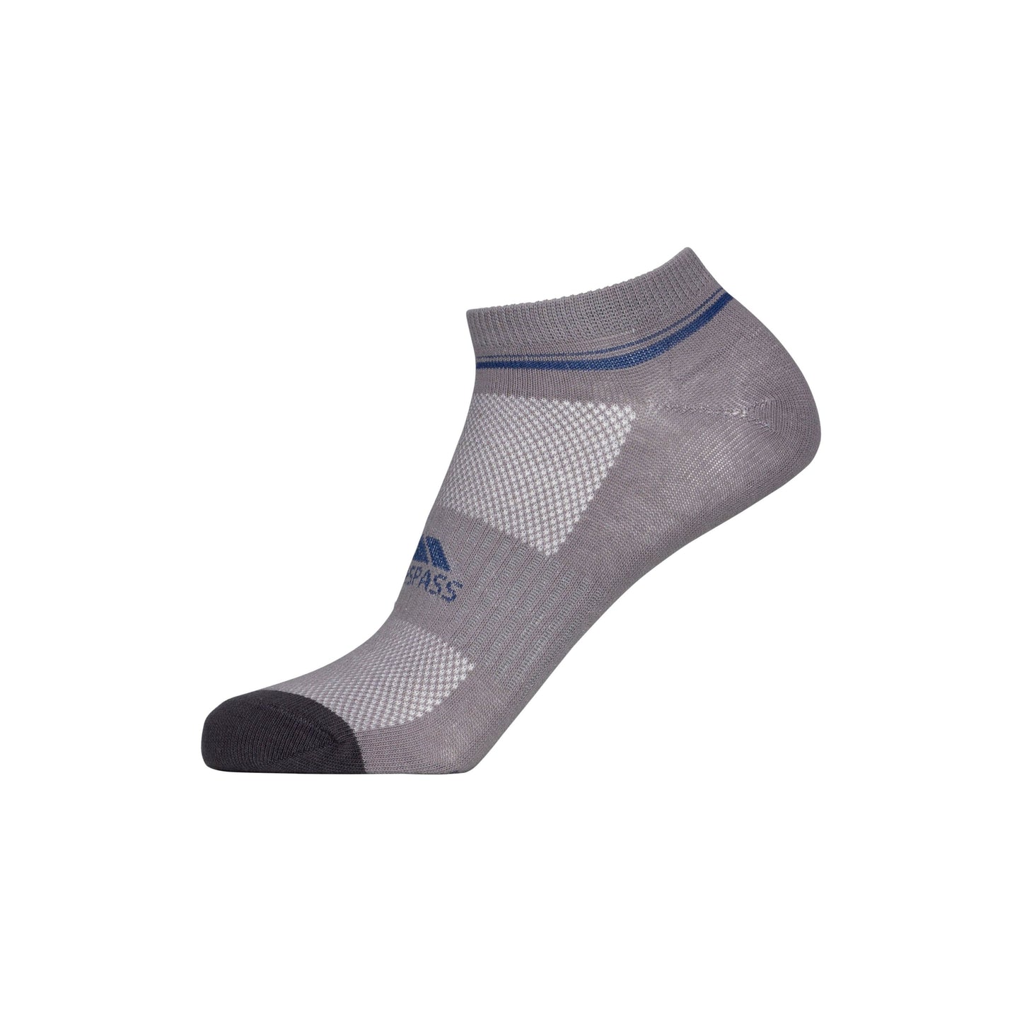 Isolate Unisex Trainer Socks  2 Pack in Platinum / Dark Grey