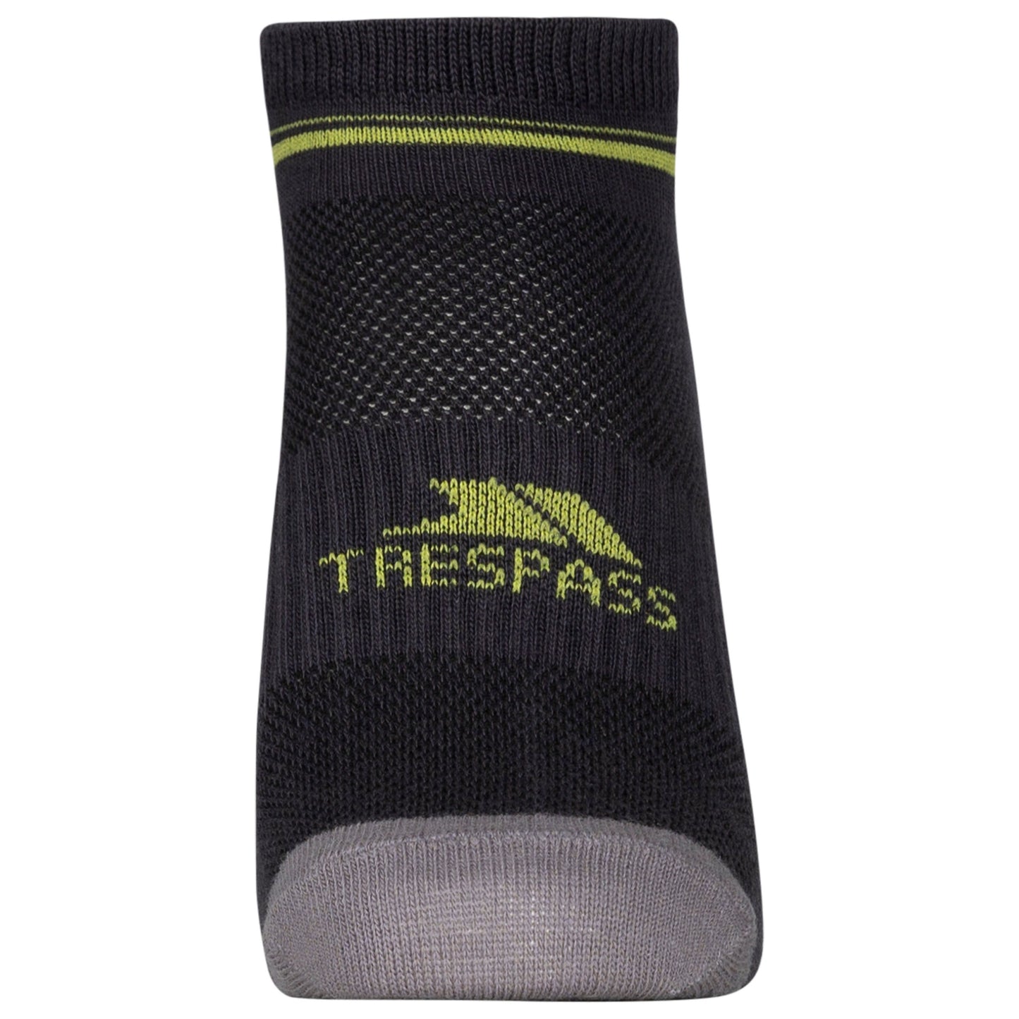 Isolate Unisex Trainer Socks  2 Pack in Platinum / Dark Grey