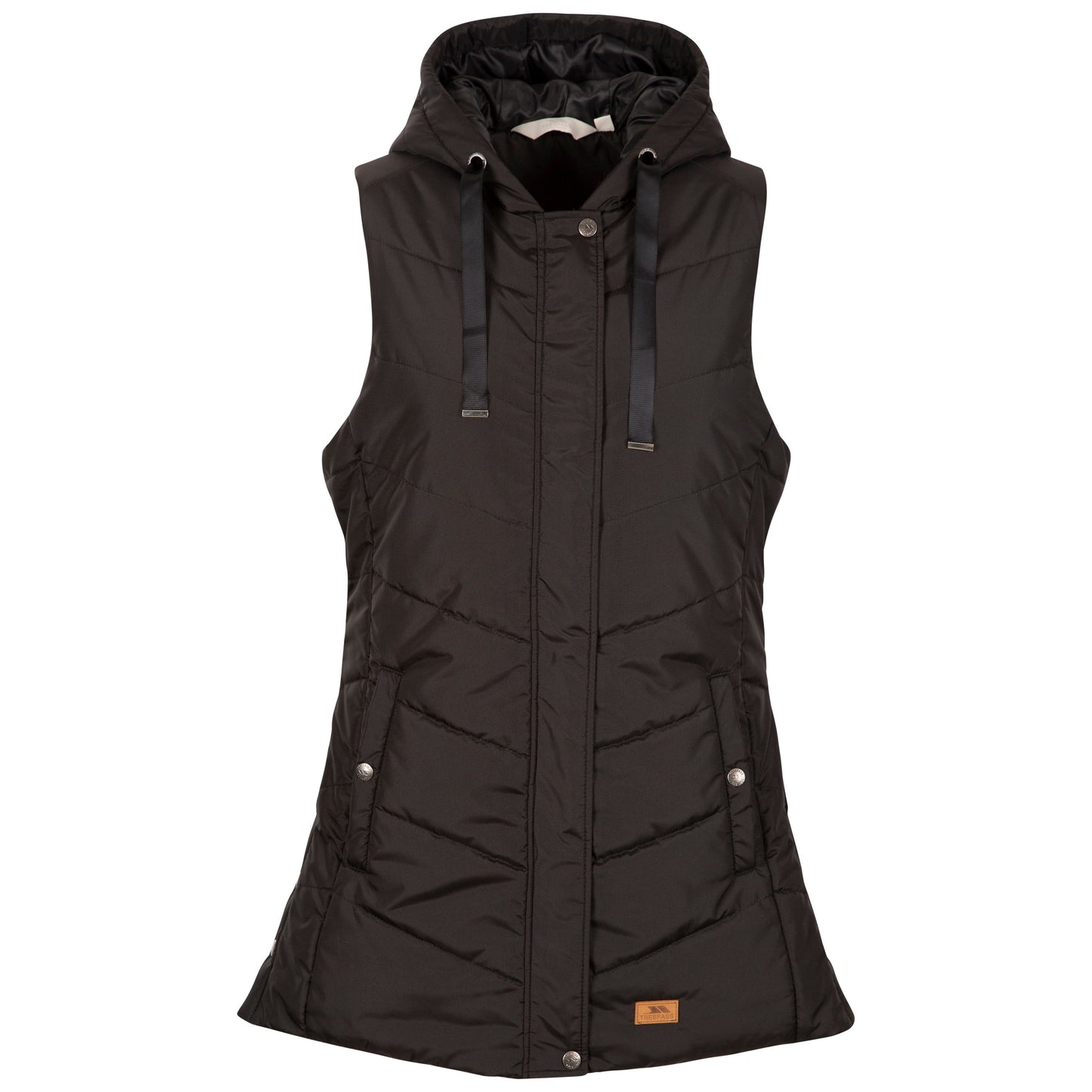 Juniper Women's Longer Padded Gilet / Bodywarmer in Black