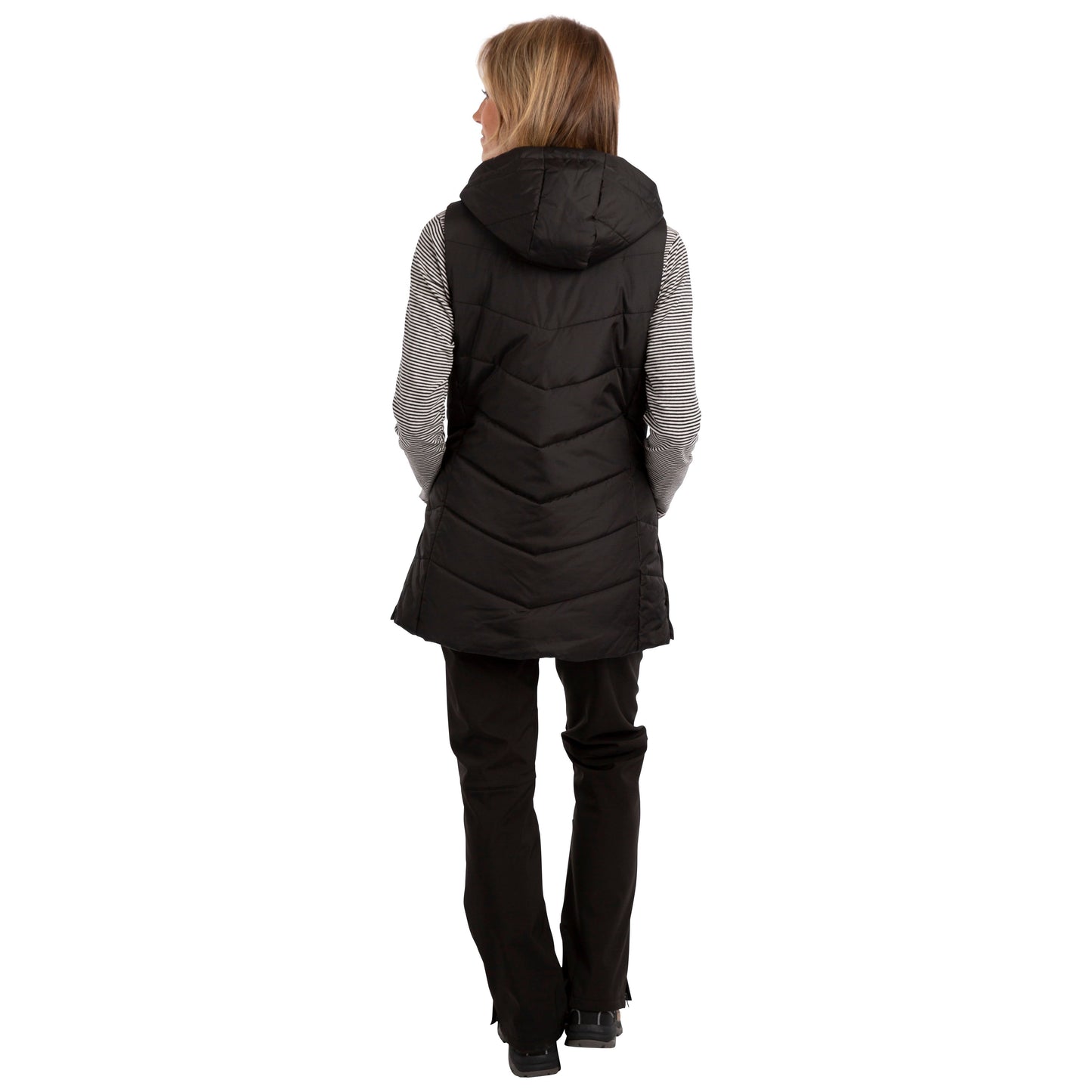 Juniper Women's Longer Padded Gilet / Bodywarmer in Black