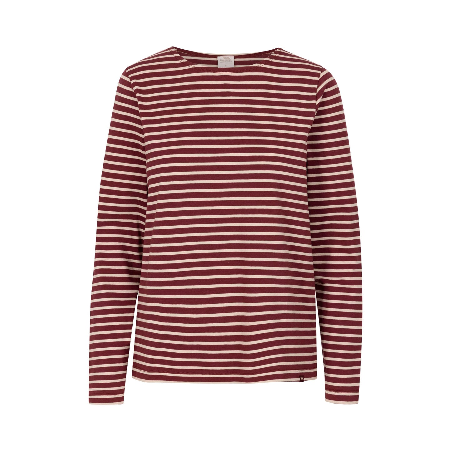 Karen Women's Casual Long Sleeve Top in Cherry Stripe