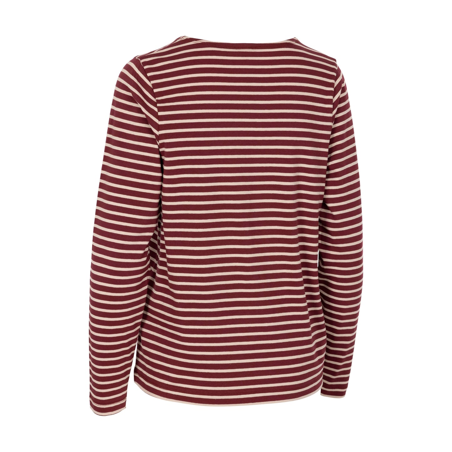 Karen Women's Casual Long Sleeve Top in Cherry Stripe