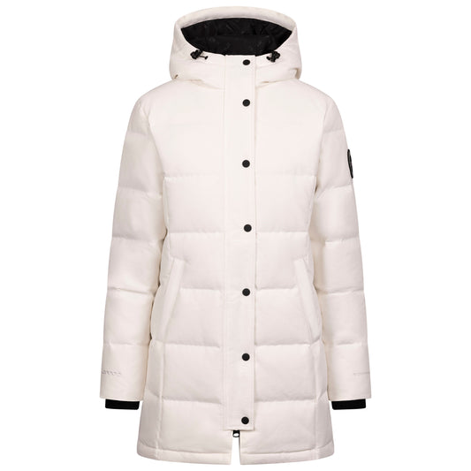 Lainey Women's DLX Longer Length Waterproof Down Jacket in White