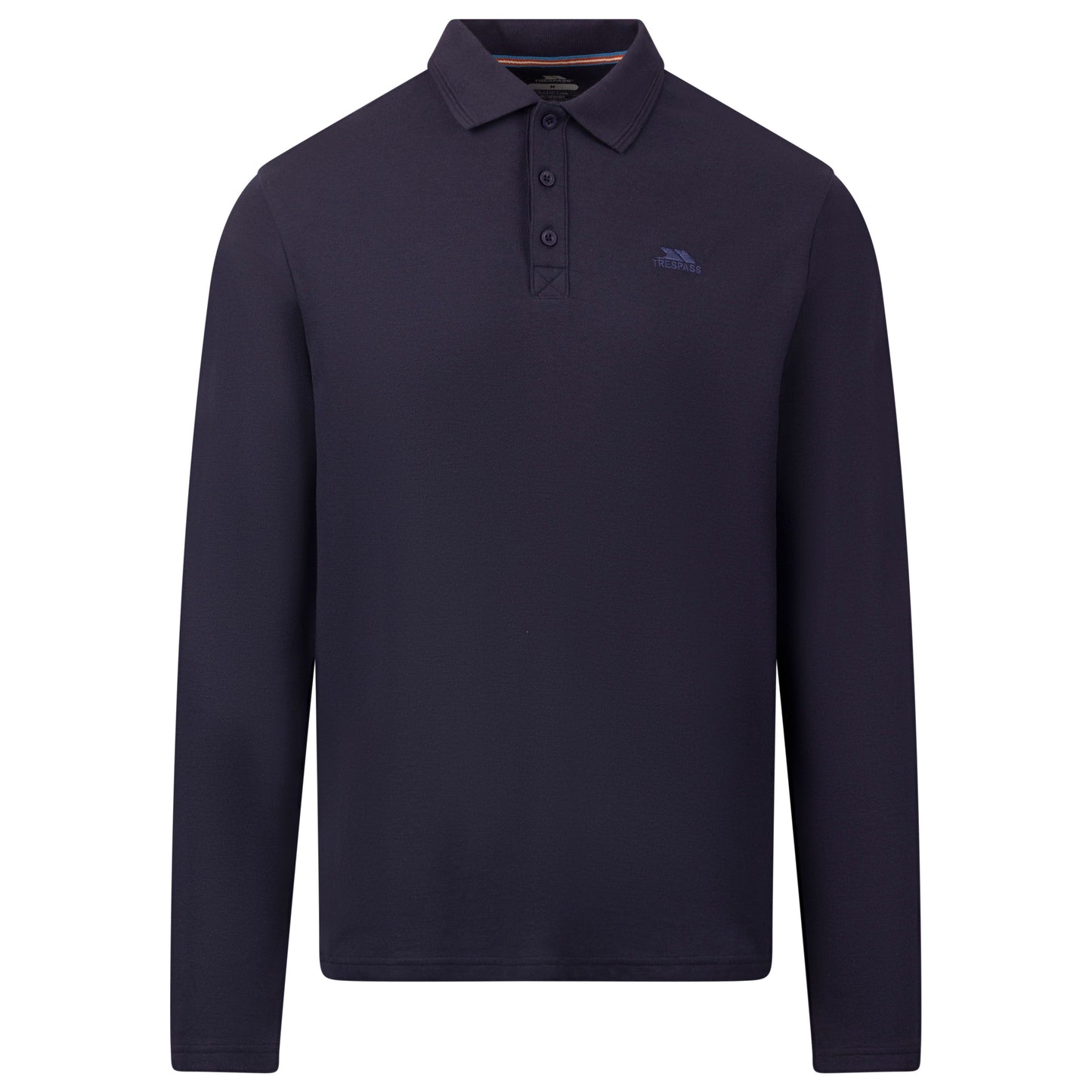 Leblanc Mens Long Sleeve Polo Shirt in Navy