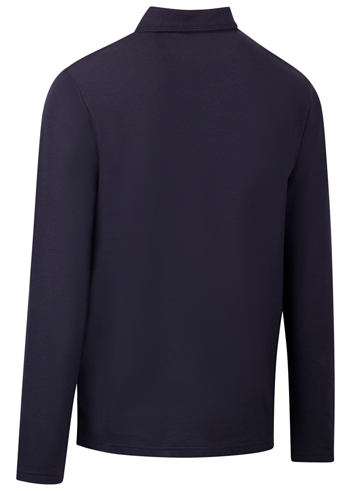 Leblanc Mens Long Sleeve Polo Shirt in Navy
