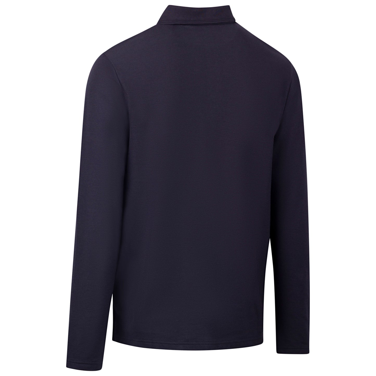 Leblanc Mens Long Sleeve Polo Shirt in Navy