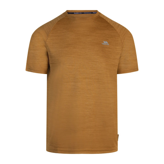 Leecana Men's Quick Dry Active T-Shirt in Ginger Marl
