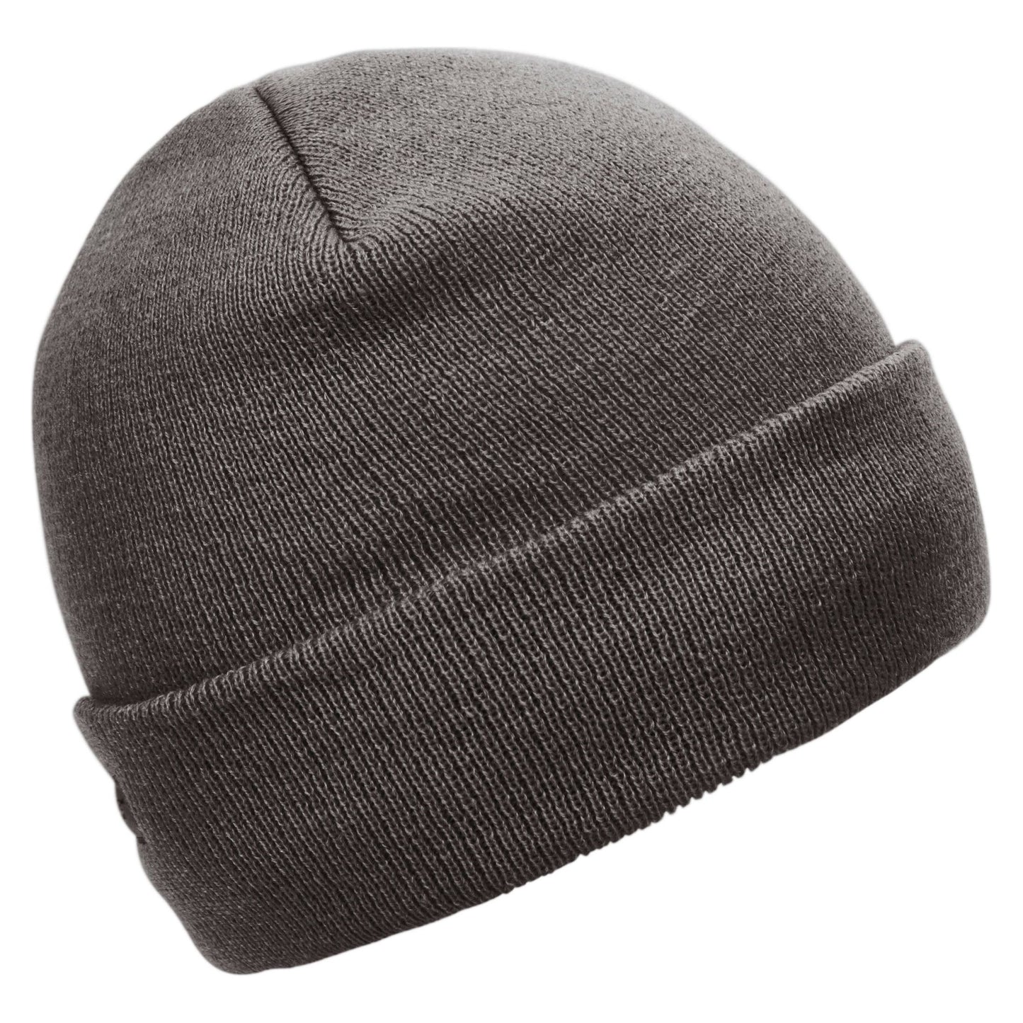Littlebrook Adults Knitted Lined Storm Grey Beanie Hat