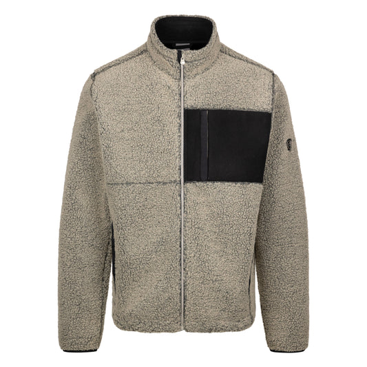 Maclarenton Men's Full Zip Fleece in Beige Marl
