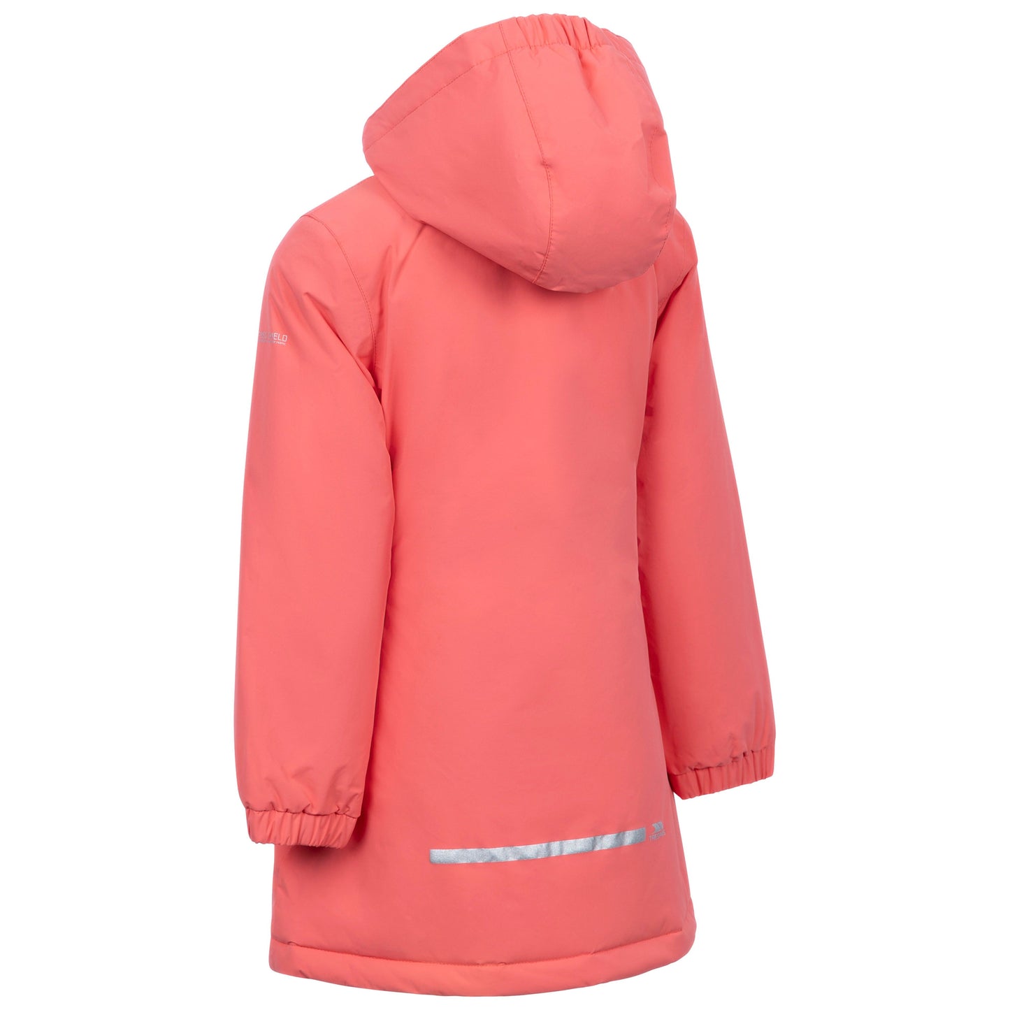 Marybank Girls' WaterProof Longer Length Padded Jacket in Soft Orange