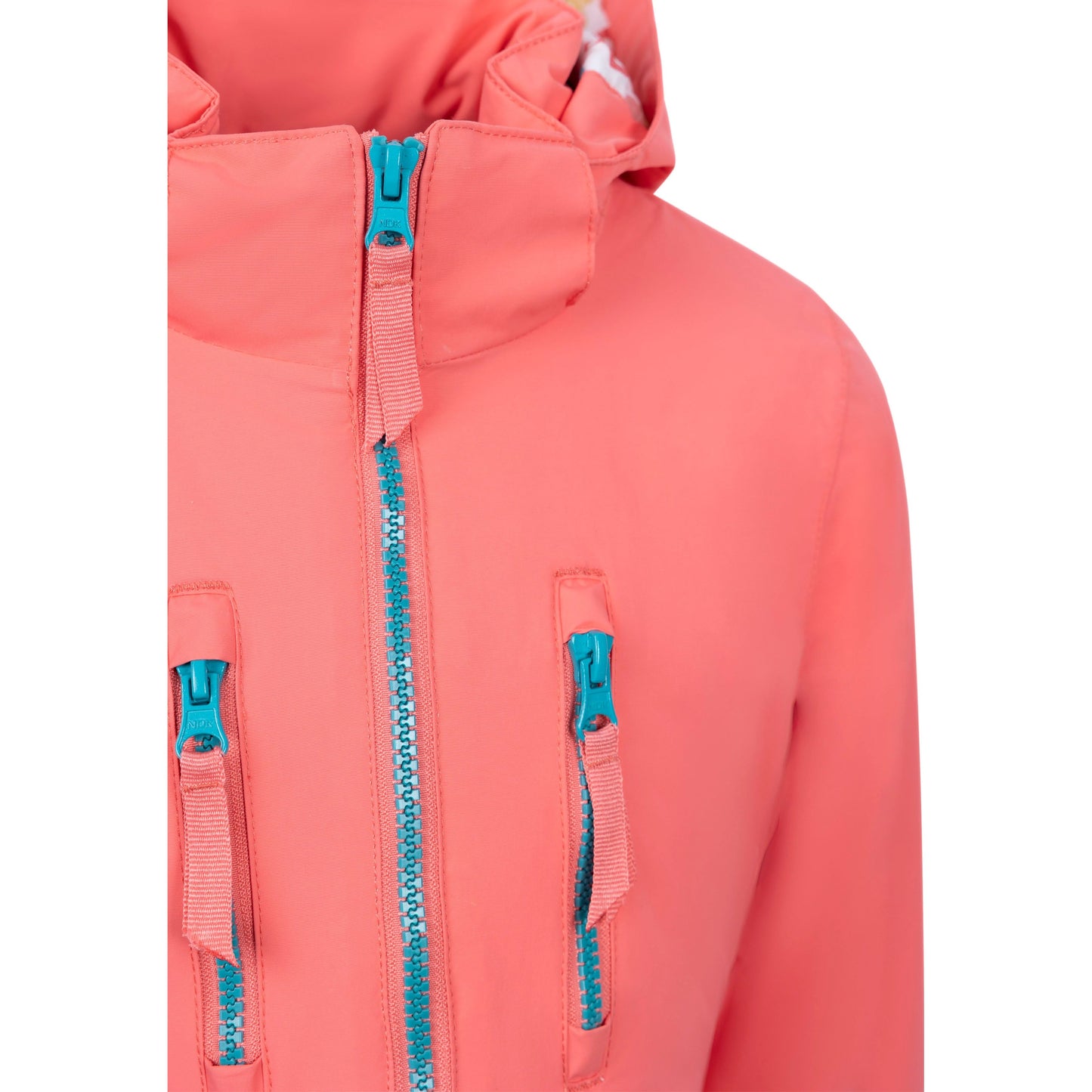 Marybank Girls' WaterProof Longer Length Padded Jacket in Soft Orange