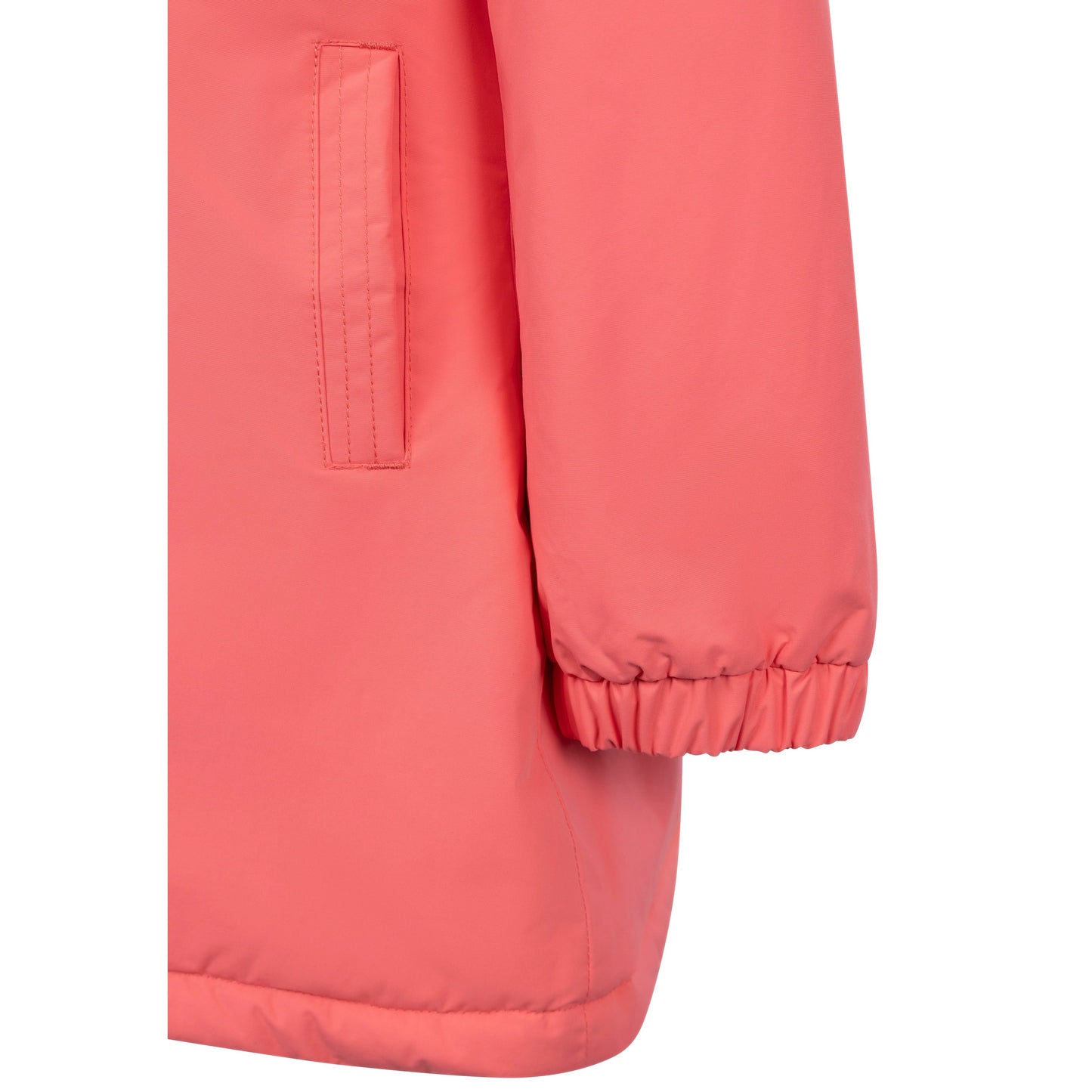 Marybank Girls' WaterProof Longer Length Padded Jacket in Soft Orange