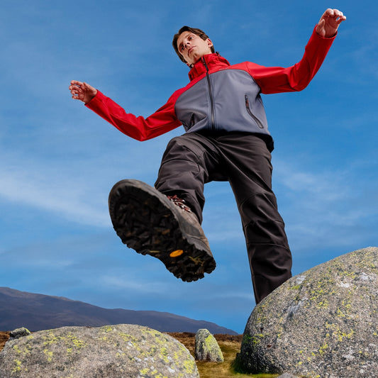 Moyler Mens Dlx Recycled Softshell Jacket in Red