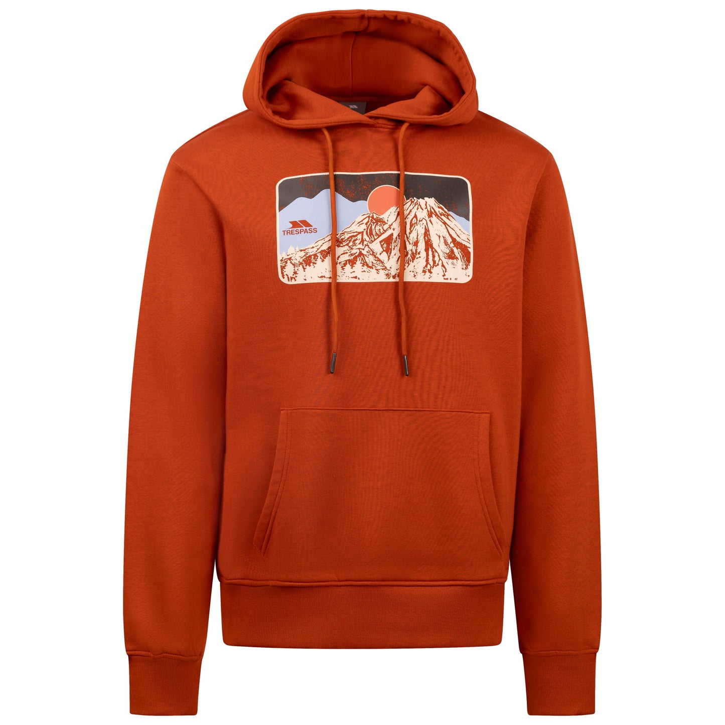Norton Men's Casual Hoodie in Burnt Orange