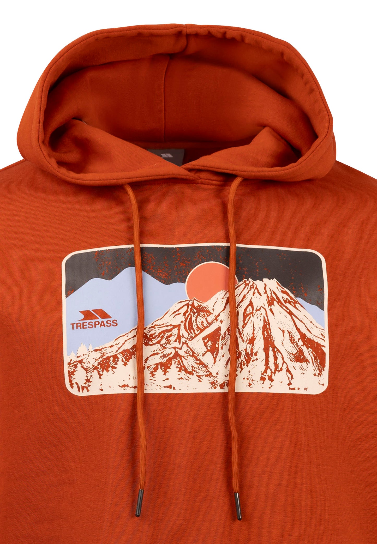 Norton Men's Casual Hoodie in Burnt Orange