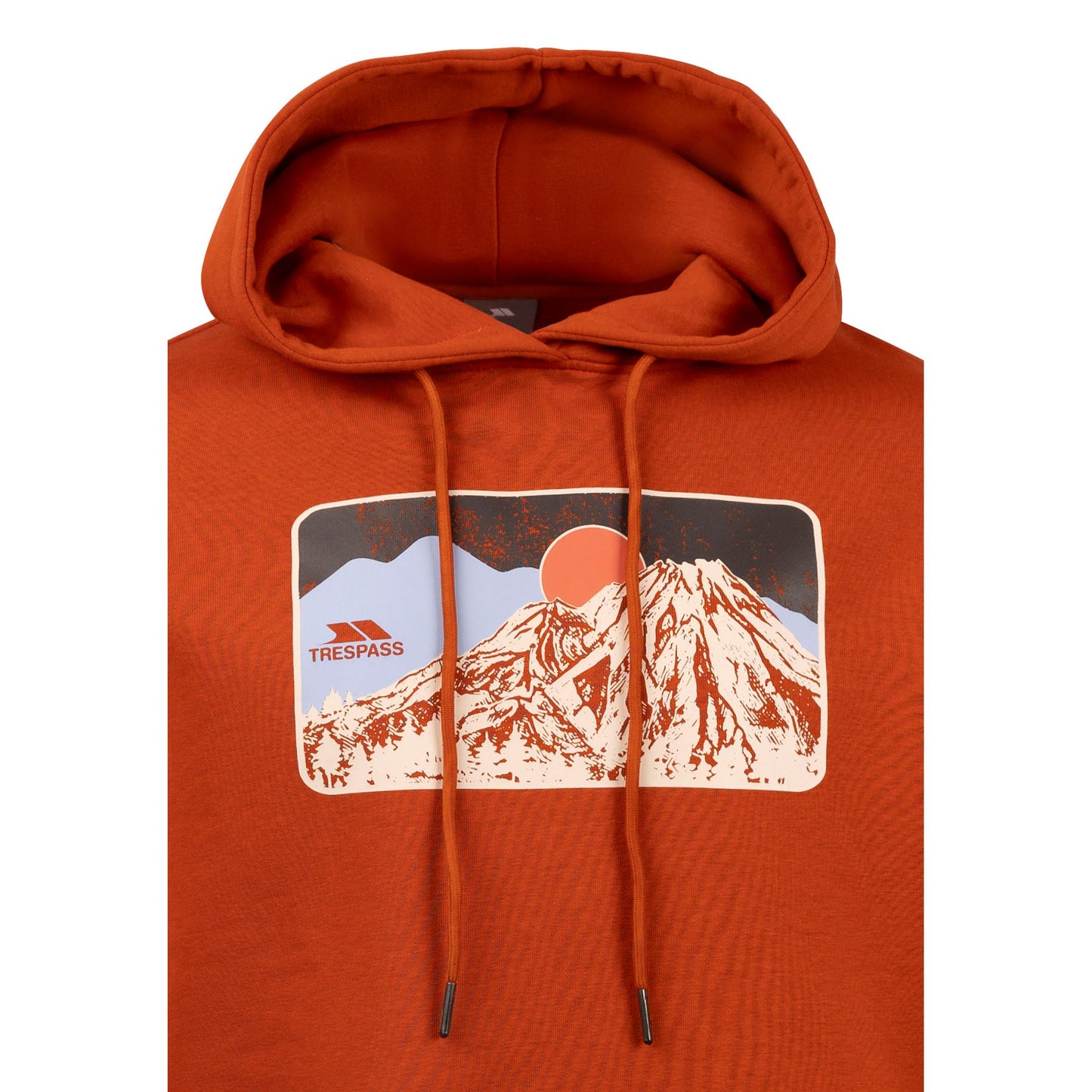 Norton Men's Casual Hoodie in Burnt Orange