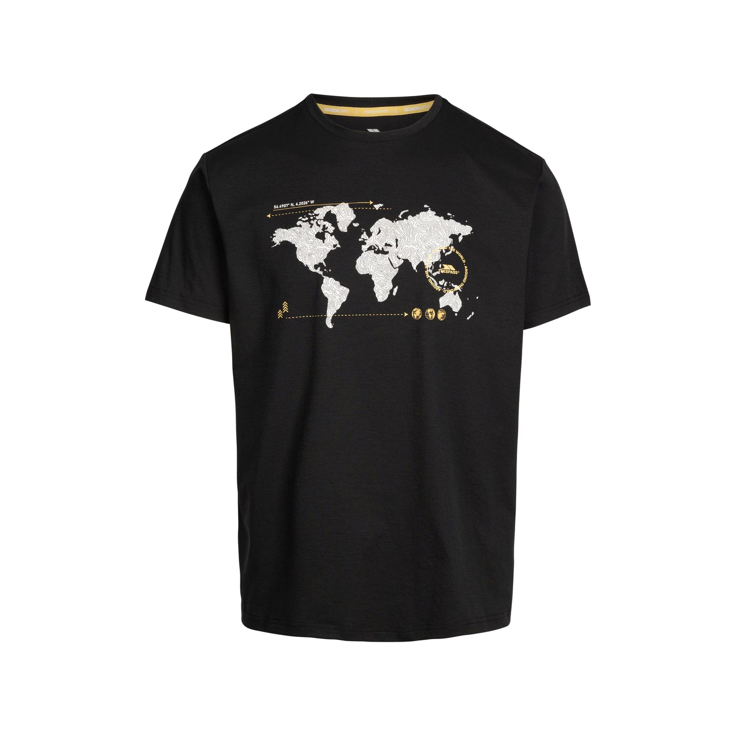 Ohio Men's Wicking Quick Dry Active T-Shirt in Black