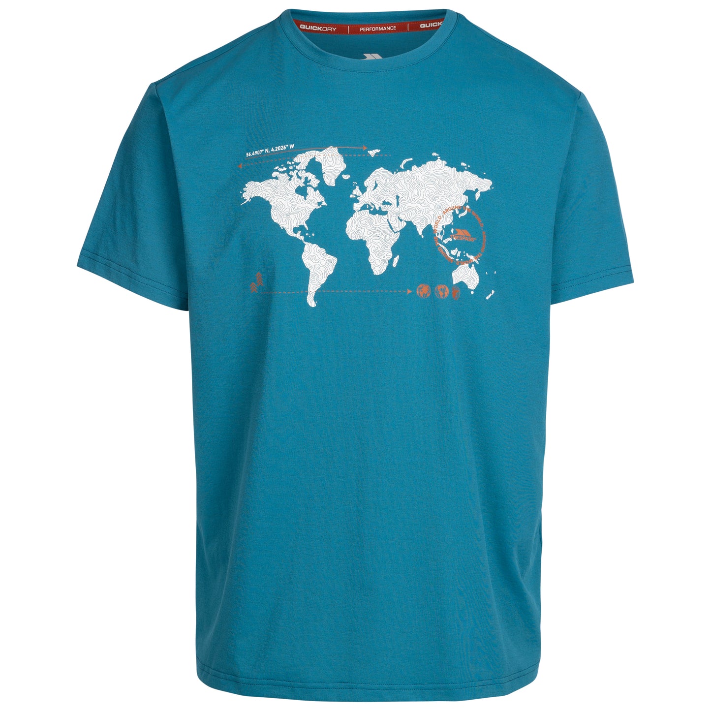 Ohio Men's Wicking Quick Dry Active T-Shirt in Bondi Blue