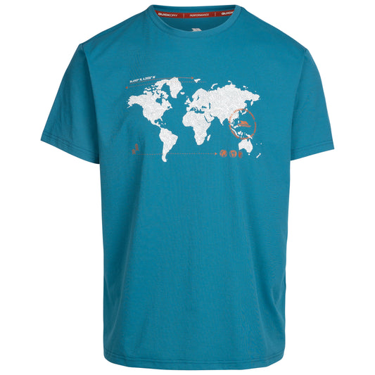 Ohio Men's Wicking Quick Dry Active T-Shirt in Bondi Blue