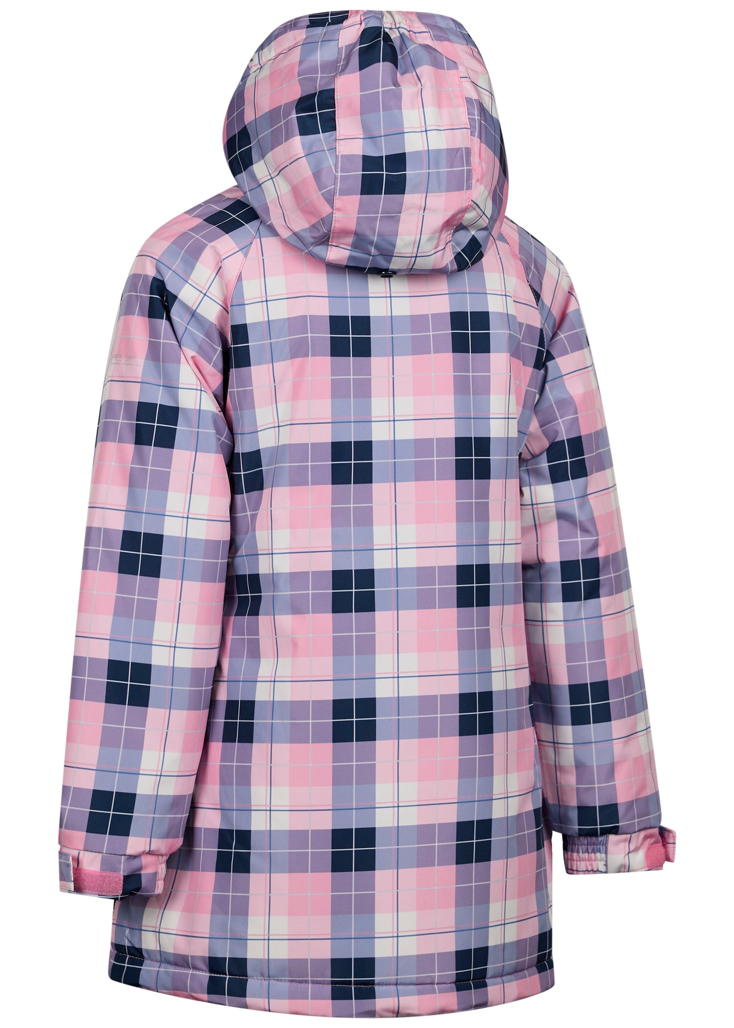Orland Girls' Waterproof Padded Jacket in Pink Check