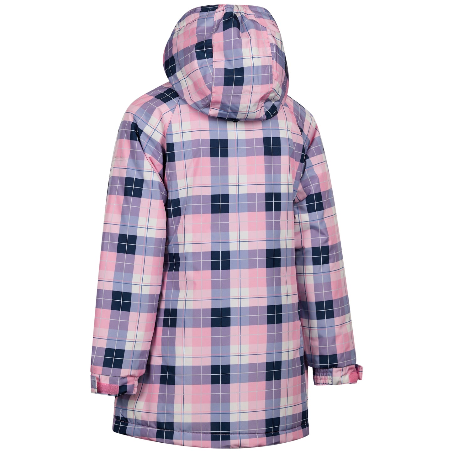 Orland Girls' Waterproof Padded Jacket in Pink Check