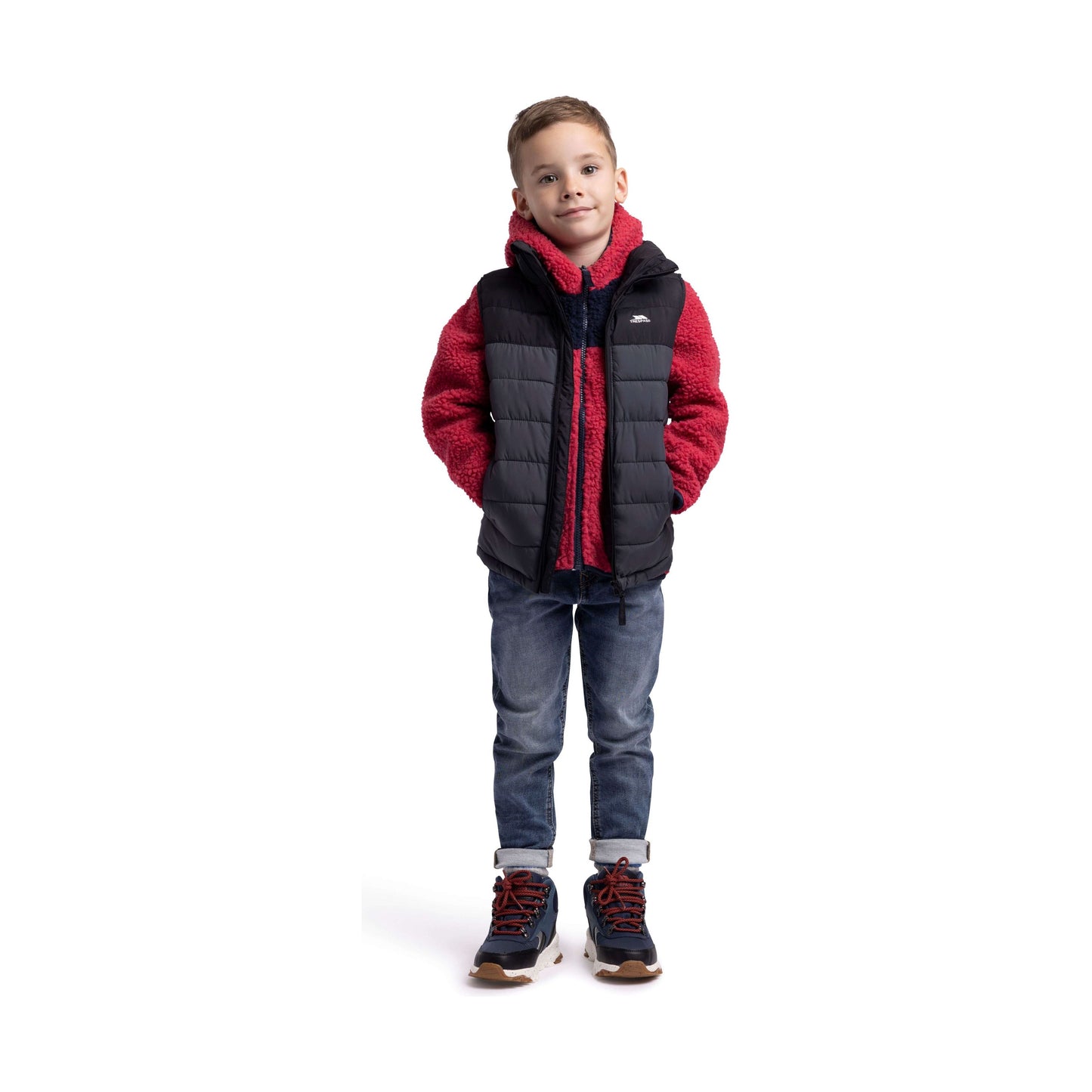 Oskar Kids Padded Gilet in Black