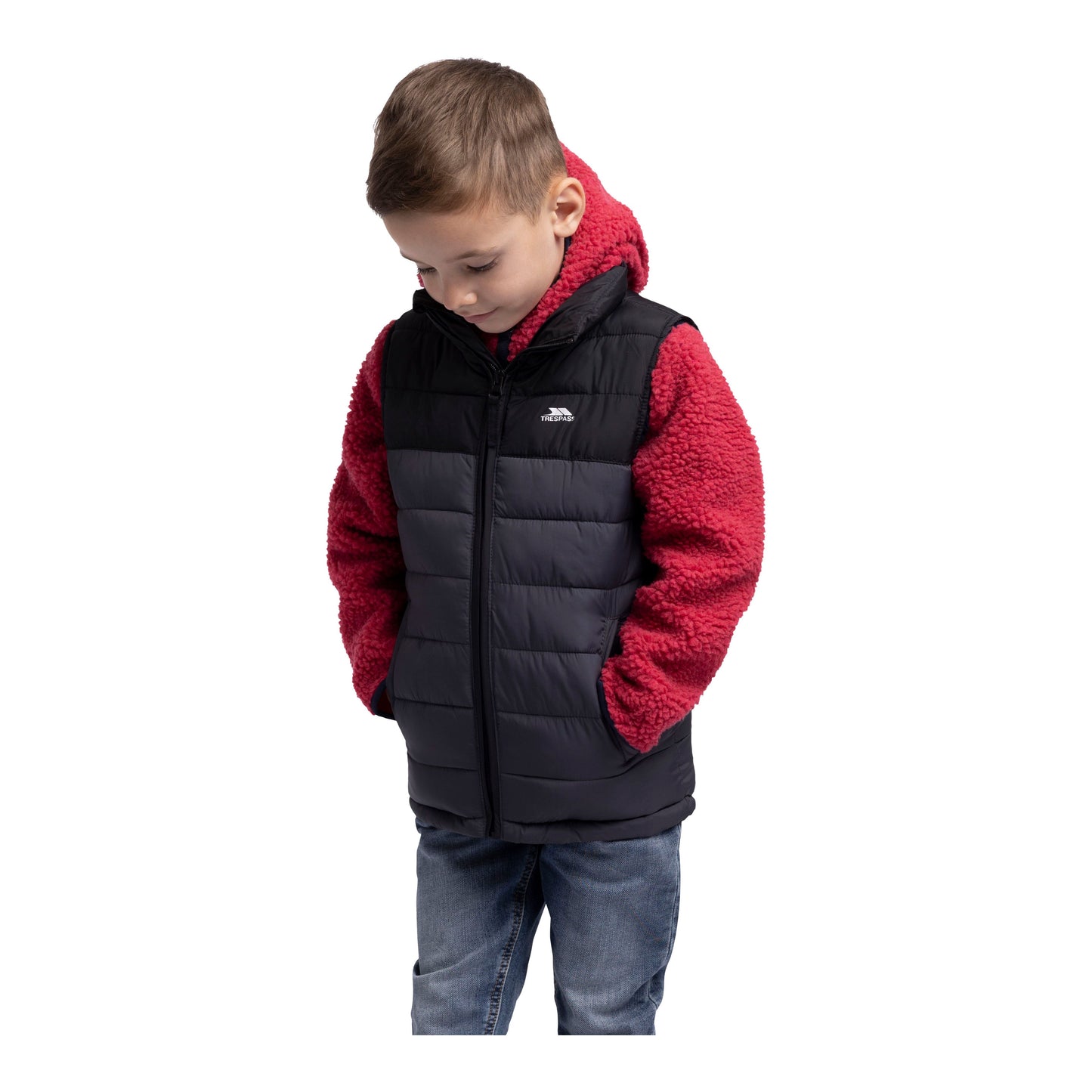 Oskar Kids Padded Gilet in Black