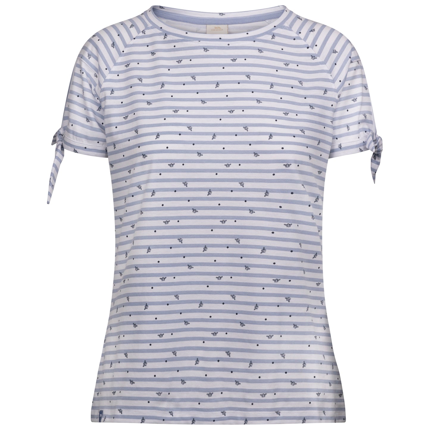 Penelope Women's Printed T-Shirt in Cool Blue Stripe